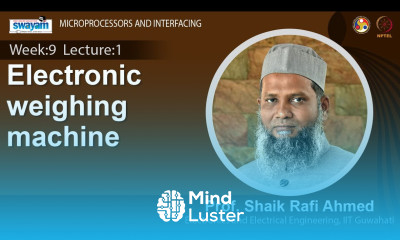 Lec 25 Electronic weighing machine