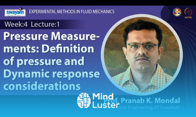 Lec 9 Pressure Measurements Definition of pressure and Dynamic response considerations