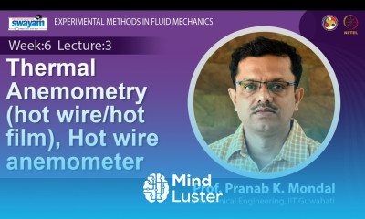 Lec 19 Thermal Anemometry hot wire hot film Hot wire anemometer