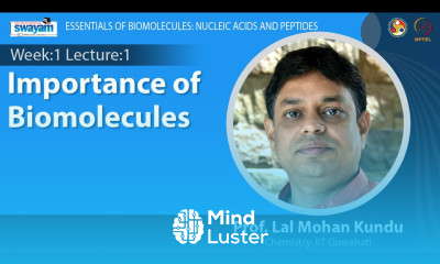 Lec 1 Importance of Biomolecules
