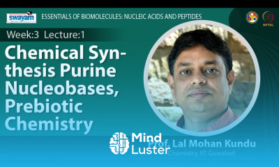 Lec 7 Chemical synthesis purine nucleobases Prebiotic chemistry