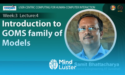 Lec 13 Introduction to GOMS family of models