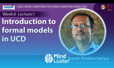 Lec 23 Introduction to formal models in UCD