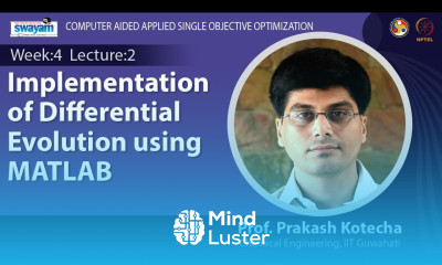 Lec 13 Implementation of Differential Evolution using MATLAB