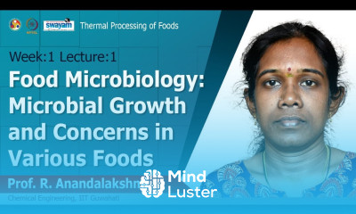 Lec 1 Food Microbiology Microbial Growth and Concerns in Various Foods