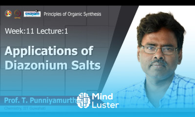 Lec 21 Applications of diazonium salts