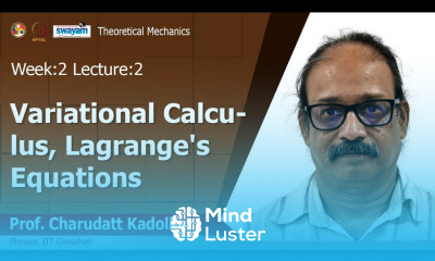Lec 7 Variational Calculus Lagrange s Equations