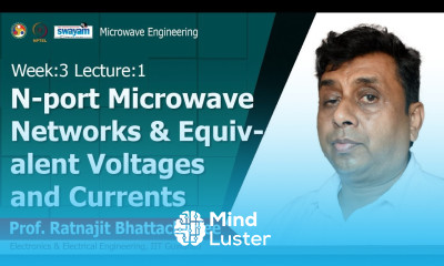 Lec 8 N port microwave networks equivalent voltages and currents