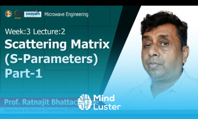 Lec 9 Scattering Matrix S Parameters Part 1