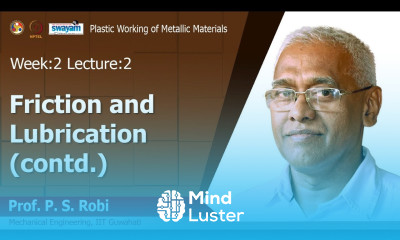 Lec 5 Friction and Lubrication contd