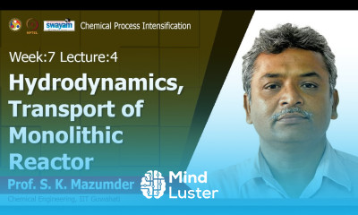 Lec 22 Hydrodynamics Transport of Monolithic Reactor