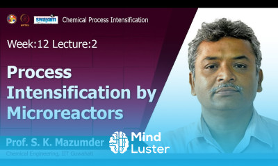 Lec 34 Process Intensification by Microreactors