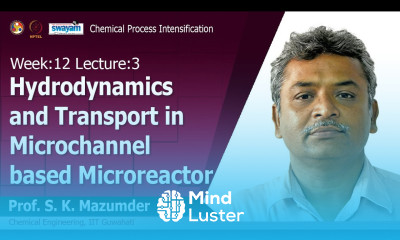 Lec 35 Hydrodynamics and transport in microchannel based microreactor