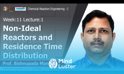 Lec 27 Non Ideal Reactors and Residence Time Distribution
