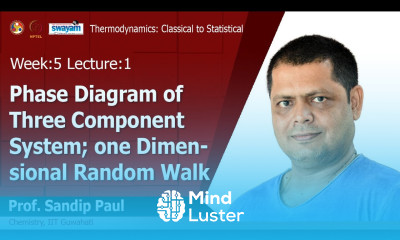 Lec 13 Phase Diagram of three component system one dimensional random walk