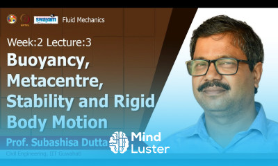 Lec 6 Buoyancy Metacentre Stability and Rigid body motion