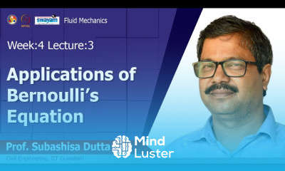 Lec 12 Applications of Bernoulli s Equation
