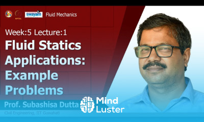 Lec 13 Fluid Statics Applications Example Problems