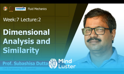 Lec 20 Dimensional Analysis and Similarity