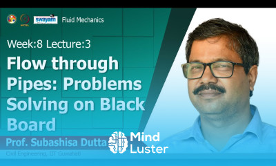 Lec 23 Flow in Noncircular Conduits and Multiple Path Pipeflow