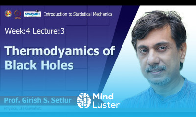 Lec 12 Thermodyamics of black holes