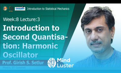 Lec 25 Introduction to Second Quantisation Harmonic Oscillator