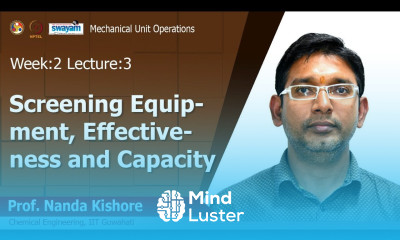 Lec 06 Screening Equipment Effectiveness and Capacity