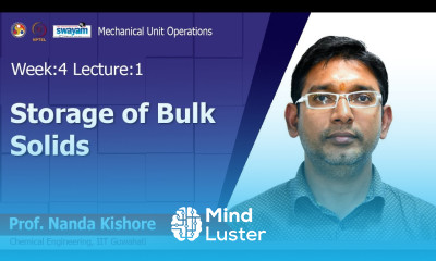 Lec 11 Storage of Bulk Solids