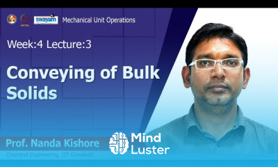 Lec 13 Conveying of Bulk Solids