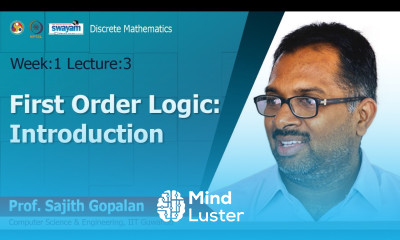Lec 3 First Order Logic Introduction