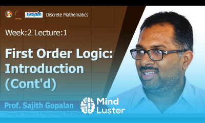 Lec 4 First Order Logic Introduction Cont d