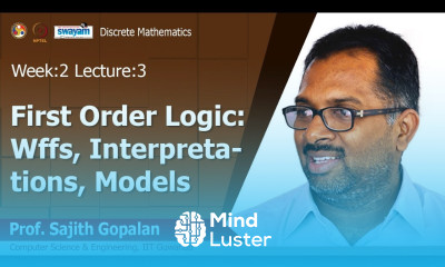 Lec 6 First Order Logic wffs interpretations models