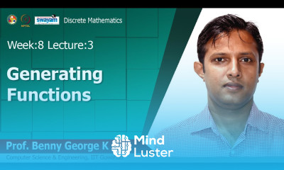 Lec 29 Generating Functions