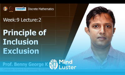 Lec 32 Principle of Inclusion Exclusion