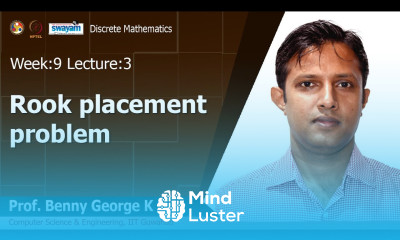 Lec 33 Rook placement problem
