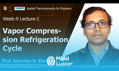 Lec 26 Vapor compression refrigeration cycle
