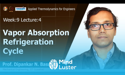 Lec 29 Vapor absorption refrigeration cycle