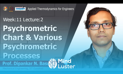 Lec 33 Psychrometric chart various psychrometric processes