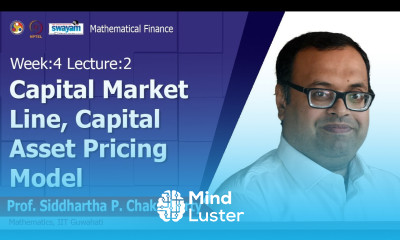 Lec 11 Capital Market Line Capital Asset Pricing Model