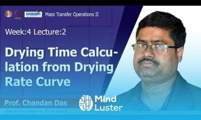 Lec 9 Drying time calculation from drying rate curve