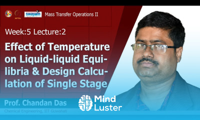 Lec 11 Effect of temperature on LLE Design of single stage extraction
