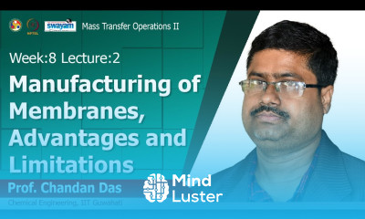Lec 19 Manufacturing of membranes advantages and limitations