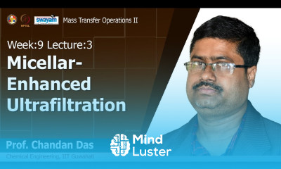 Lec 23 Micellar enhanced ultrafiltration