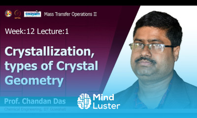 Lec 28 Crystallization types of crystal geometry