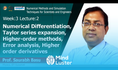 Lec 8 Numerical differentiation