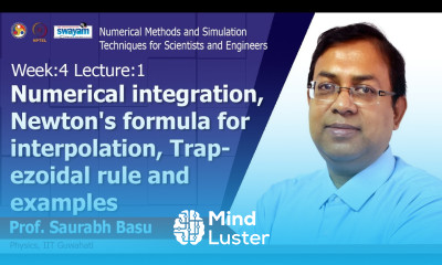 Lec 10 Numerical integration Trapezoidal rule