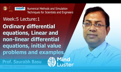 Lec 13 Ordinary Differential equations