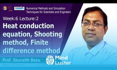 Lec 17 Examples of differential equation Heat conduction equation