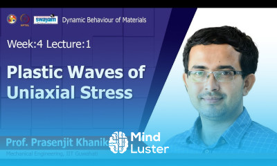 Lec 11 Plastic Waves of Uniaxial Stress