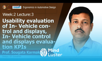 Lec 6 Usability evaluation of In vehicle control and displays